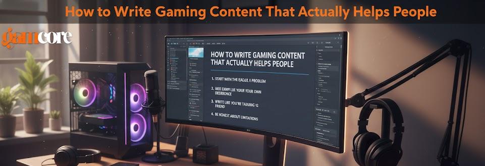 How to Write Gaming Content That Actually Helps People