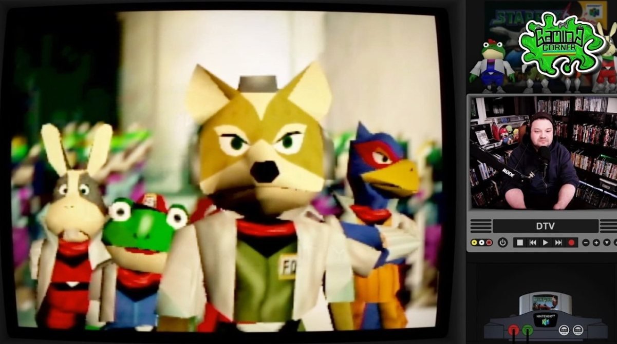Star Fox 64 Arwing performing the barrel roll maneuver that inspired the Google easter egg